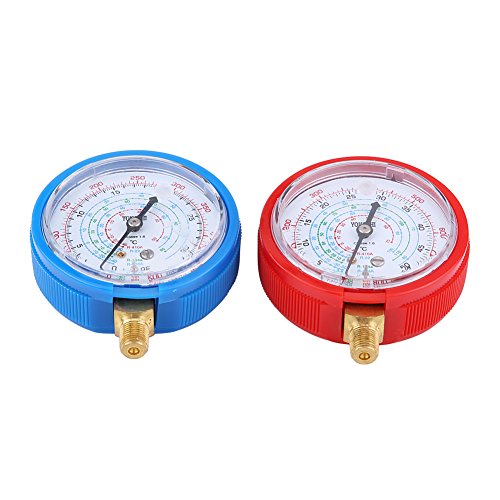 CA Diagnoseverteiler-Messgerät-Set Klimaanlagen-Paar R410A R134A R22 Kältemittel-Hoch- und Niederdruck-Manometer-Kit Measureman Kältemittel-Manometer von Hlyjoon