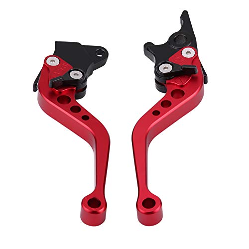 Hlyjoon Motorrad 2 stücke 22mm 7/8" CNC Aluminium Motorrad Kupplung Trommel Bremshebel Griff ersatzteile Fit für Motorrad Universal(rot) von Hlyjoon