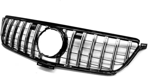 HmhQ5 Kühlergrill Vorne Am Auto für Benz ML Class W166 ML300 ML320 ML350 ML40 ML450 2012-2015,Lufteinlassgitter,Kühlergrill Frontstoßstangengrill,Vorne Mitte Niere Grill,D/Silver 1. von HmhQ5