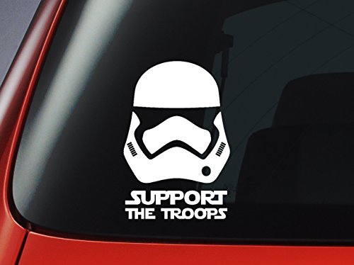 Level 33© Star Wars Sturmtruppler Vinylaufkleber „Support the troops“ Level 33© Star Wars Sturmtruppler Vinylaufkleber „Support the troops“ von Hmkaufen