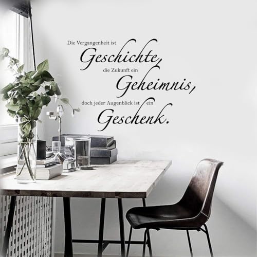 Die Vergangenheit ist Geschichte Wandtattoo - Inspirierende Dekoration mit philosophischem Spruch | Zeitlos & Modern (60x80cm) Die Vergangenheit ist Geschichte Wandtattoo - Inspirierende Dekoration mit philosophischem Spruch | Zeitlos & Modern (60x80cm) von Hmkaufen