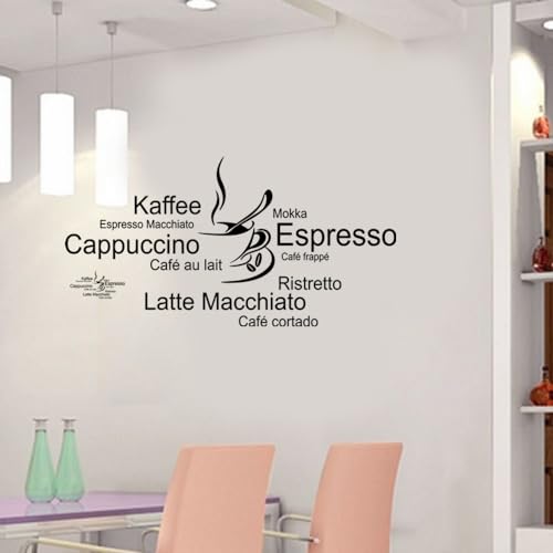 Kaffee Sorten Wandsticker Wandtattoo Kaffee Dekorative Wandaufkleber Abnehmbare DIY Vinyl Wandtattoos für Schlafzimmer, Kinderzimmer, Wohnzimmer, Familie (35x67cm) Kaffee Sorten Wandsticker Wandtattoo Kaffee Dekorative Wandaufkleber Abnehmbare DIY Vinyl Wandtattoos für Schlafzimmer, Kinderzimmer, Wohnzimmer, Familie (35x67cm) von Hmkaufen