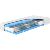Hn8 Schlafsysteme Taschenfederkernmatratze "Premium-Taschenfederkern-Matratze XXL Gelstar T-1000, 25cm Komforthöhe", 25 cm hoch, Raumgewicht: 38 kg/m³, (1 St., 1-tlg.), Körperunterstützung durch Geltouch Auflage, 90x200 cm & weitere Größen von Hn8 Schlafsysteme