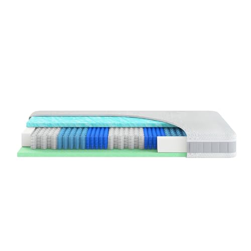 Hn8 Taschenfederkern-Matratze bodial, H3, 100 x 200 cm von Hn8 Schlafsysteme