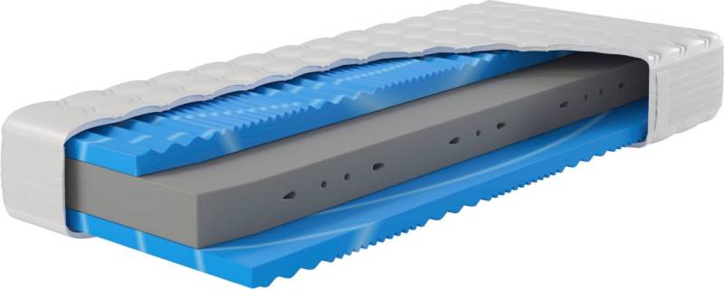 Kaltschaummatratze XXL Gelstar KS, Waterpur®-Kern mit 7 Zonen, Geltouch-Auflage, Hn8 Schlafsysteme, 25 cm hoch, (1-tlg), 3D-Klimaborder, in 90x200 cm und weiteren Größen erhältlich von Hn8 Schlafsysteme