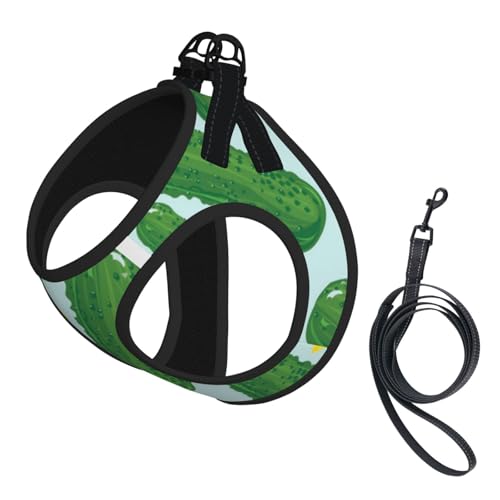 Gurken, Haustiergeschirr, Verstellbares reflektierendes Hundegeschirr, Haustierleinenweste,M von Hnnkloy