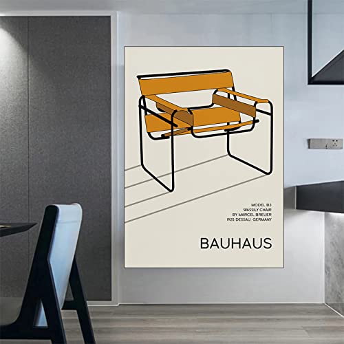 Abstrakte Linien Geometrie Wand Bilder Bauhaus Poster Museum Bild Modernes Bauhaus 1923 Ausstellungsposter Minimalistisches Gemäldewerk Deko Nordische Vintage Bauhaus Design Kunstdrucke 0221339 von Hnyjyfa