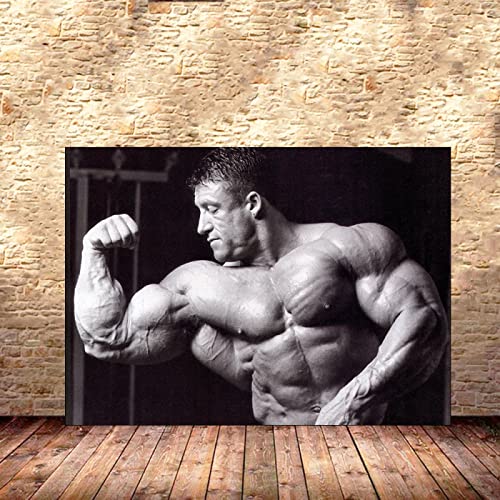 Dorian Yates Poster Kraftprotz Bodybuilding Poster Workout Poster für Zuhause Fitnessstudio Dekoration Übung Motivationszitat Gemäldedrucke inspirierende Wand Bilder Fitnessstudio Poster 0315104 von Hnyjyfa