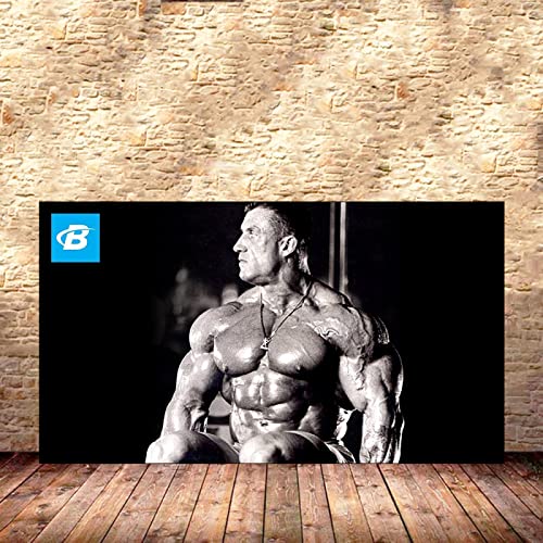 Dorian Yates Poster Kraftprotz Bodybuilding Poster Workout Poster für Zuhause Fitnessstudio Dekoration Übung Motivationszitat Gemäldedrucke inspirierende Wand Bilder Fitnessstudio Poster 0315307 von Hnyjyfa