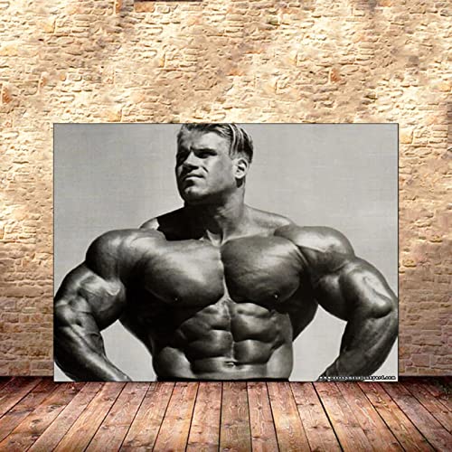 Hnyjyfa Jay Cutler Poster Kraftprotz Bodybuilding Trainings Haus Fitness Deko Mann Übungs Motivzitat Gemälde drucke Inspirierendes Wand Bilder Gym 0317268 von Hnyjyfa