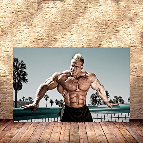 Hnyjyfa Jay Cutler Poster Kraftprotz Bodybuilding Poster Trainings Poster Haus Fitness Deko Mann Übungs Motivzitat Gemälde drucke Inspirierendes Wand Bilder Gym Poster 0317291 von Hnyjyfa