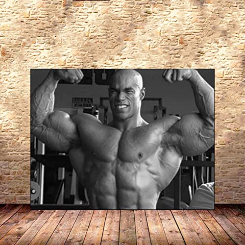 Hnyjyfa Kevin Levrone Poster Kraftprotz Bodybuilding Poster Trainings Poster Haus Fitness Deko Mann Übungs Motivzitat Gemäldedrucke Inspirierendes Wand Bilder Gym Poster 0318398 von Hnyjyfa