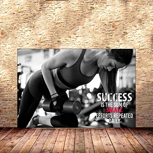 Hnyjyfa Muscle Girl Power Plakat Bodybuilding Poster Sexy Frau Poster Workout Fitness Motivationszitat Wanddeko Schlafzimmer Home Gym Deko 0209163 von Hnyjyfa