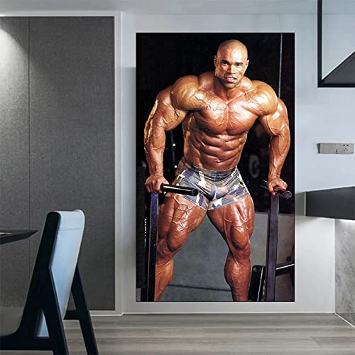 Kevin Levrone Poster Kraftprotz Bodybuilding Poster Trainings Poster Haus Fitness Deko Mann Übungs Motivzitat Gemäldedrucke Inspirierendes Wand Bilder Gym Poster 0318382 von Hnyjyfa