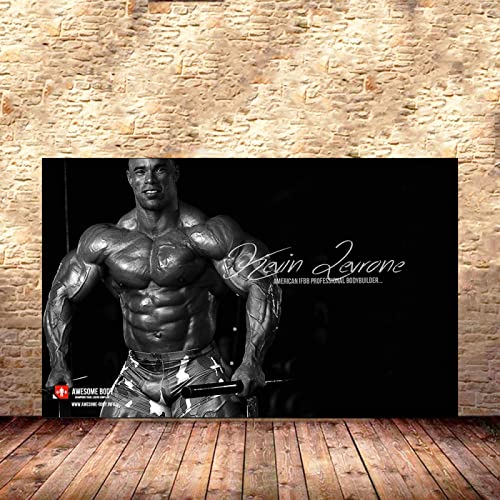 Kevin Levrone Poster Kraftprotz Bodybuilding Poster Trainings Poster Haus Fitness Deko Mann Übungs Motivzitat Gemäldedrucke Inspirierendes Wand Bilder Gym Poster 0318396 von Hnyjyfa