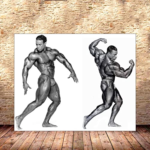 Kevin Levrone Poster Kraftprotz Bodybuilding Poster Trainings Poster Haus Fitness Deko Mann Übungs Motivzitat Gemäldedrucke Inspirierendes Wand Bilder Gym Poster 0318399 von Hnyjyfa