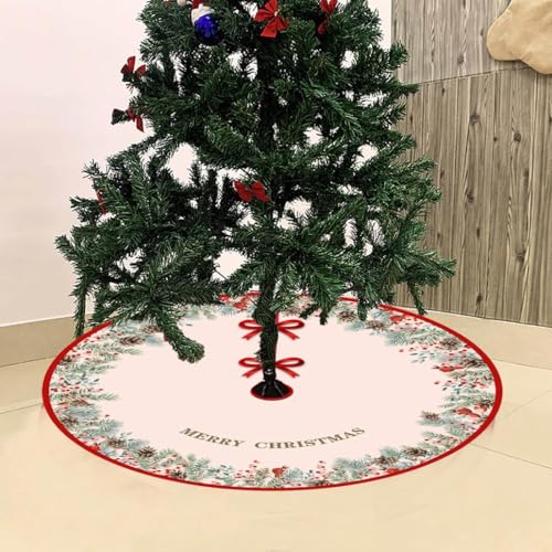 Large Christmas Tree Skirt, Große Weihnachtsbaum Röcke, Weihnachtsbaumdecke, Weihnachtsbaum Decke, Christbaumdecke, Weihnachtsbaum Matte, Weihnachtsbaum Röcke, Dicker Doppelseitiger (#C) von HoGeGe