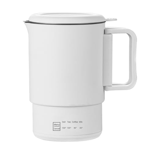 Intelligenter Wasserkocher 0,7L 600W Multifunktions, Sicherheits-Trockensiedeschutz, abnehmbarer Basis & Edelstahl-Innenwand – Kompakt, tragbar & energiesparend für Küche, Büro & Reisen Intelligenter Wasserkocher 0,7L 600W Multifunktions, Sicherheits-Trockensiedeschutz, abnehmbarer Basis & Edelstahl-Innenwand – Kompakt, tragbar & energiesparend für Küche, Büro & Reisen von HoJang