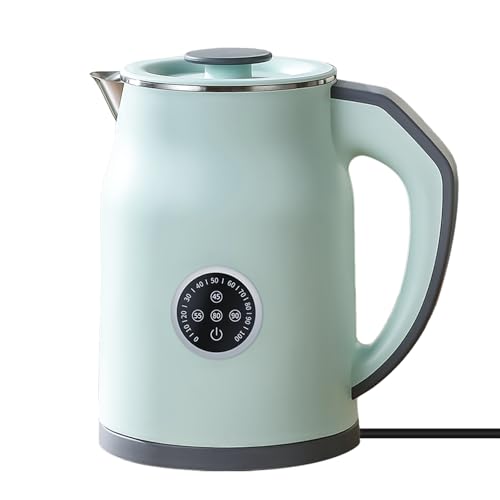 Intelligenter Wasserkocher 1.2L mit 16h Temperaturhaltung & 1000W Schnellkocher – 304 Edelstahl, BPA-frei, 4-Stufen (45-90°C), LED-Display, 360° Sockel für Tee, Babyflasche, Büro von HoJang
