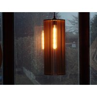 Holzikat Hängelampe Zusammengebaut Lampenschirm Holzlampe Ohne Fassung Und Leuchtmittel Handmade Handcrafted Handgefertigt von HoLziKAThandmade