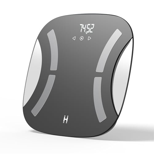 Homedics Essentials Body Analyser Waage - Digitale Personenwaage mit Körperzusammensetzungsmessung, misst BMI, Körperfett und Wasser, lbs/kg/st Gewichtsoptionen, LED-Display & glattes gehärtetes Glas Homedics Essentials Body Analyser Waage - Digitale Personenwaage mit Körperzusammensetzungsmessung, misst BMI, Körperfett und Wasser, lbs/kg/st Gewichtsoptionen, LED-Display & glattes gehärtetes Glas von HoMedics