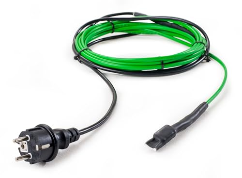 Frostschutz vorgefertigt stromsparend eisfrei Heizkabel Heizband 10 W/m mit Stecker und Thermostat 2-135m frostfrei für Rohr Dachrinne Photovoltaik Tränke Wasserbehälter, Länge:18.00m Frostschutz vorgefertigt stromsparend eisfrei Heizkabel Heizband 10 W/m mit Stecker und Thermostat 2-135m frostfrei für Rohr Dachrinne Photovoltaik Tränke Wasserbehälter, Länge:18.00m von HoWaTech