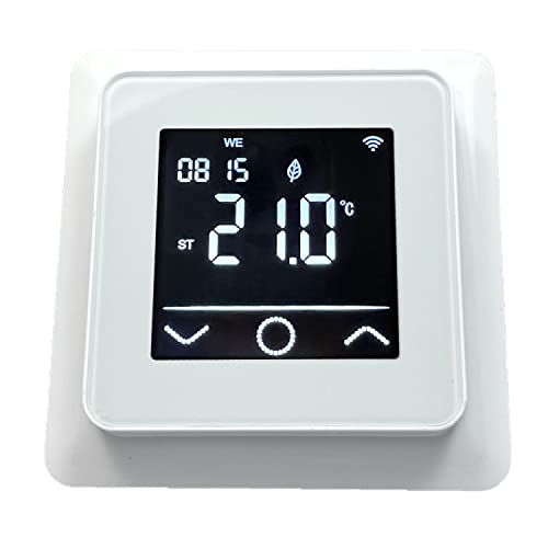 HoWaTech Temperaturregler WLAN Touch 750 weiß | für elektrische Fußbodenheizung | tuya App von HoWaTech