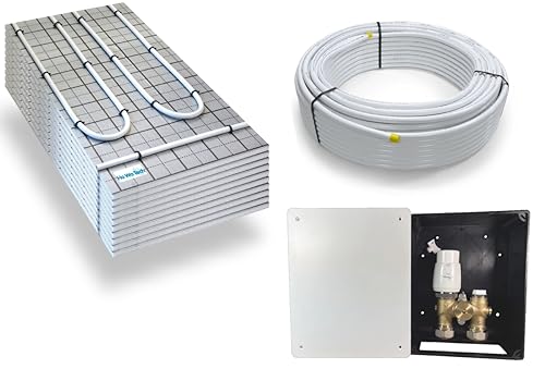 Warmwasser Tackerplatte Fußbodenheizung HoWaTech TAC Komplett Set 5/10m² Dämmplatte 20mm EPS WLG 045 DES und G-RTL Regelbox, Heizfläche:10.00m² Warmwasser Tackerplatte Fußbodenheizung HoWaTech TAC Komplett Set 5/10m² Dämmplatte 20mm EPS WLG 045 DES und G-RTL Regelbox, Heizfläche:10.00m² von HoWaTech