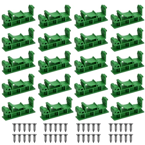 10 Sets 35mm Din-Schienenmontage, 35mm PCB DIN C45 Adapter, Leiterplatten Halterung Halter, PCB Bracket Hutschiene zum Fixieren von Leiterplatten Oder Elektronischen Schaltgeräten (Grün) von HoaaiGo