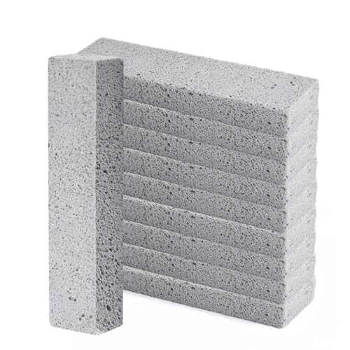 HoaaiGo 10Stück Bimsstein Reinigungs Stein, Cleaning Block WC, Reinigungsblock Grill Reinigung Ziegel Blöcke, Reinigungsstein Toiletten zum Reinigen für Toilette Grill Küche Dusche Bad Waschbecken von HoaaiGo