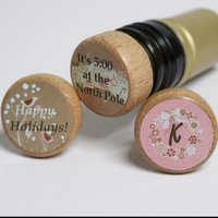 Weinachten Weinstopper Personalisierte Monogramm Weihnachtsweinstopper Geschenke Unter 10 Weingeschenk von HobKnobin