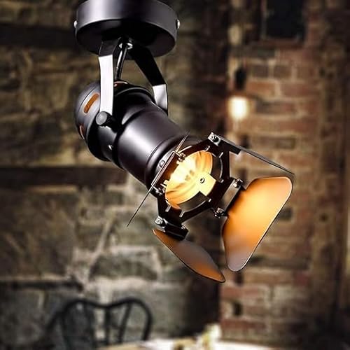 Hobaca® GU10 L19 * W17cm Mini Loft LED-Strahler Deckenleuchten Industrielle Schienenleuchte Anbau-Retro-Lampen Downlight für kleine Vitrine Coffee Bar von Hobaca