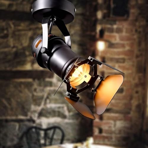 Hobaca® GU10 L19 * W17cm Mini Loft LED-Strahler Deckenleuchten Industrielle Schienenleuchte Anbau-Retro-Lampen Downlight für kleine Vitrine Coffee Bar von Hobaca
