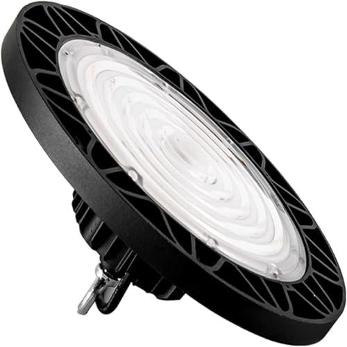 Hobaca 100W UFO LED High Bay Light, Hallenstrahler 15000LM, 6000K,IP65 Industrielampe Wasserdichte 120°Abstrahlwinkel Hallenbeleuchtung, LED Werkstattlampe Hobaca 100W UFO LED High Bay Light, Hallenstrahler 15000LM, 6000K,IP65 Industrielampe Wasserdichte 120°Abstrahlwinkel Hallenbeleuchtung, LED Werkstattlampe von Hobaca