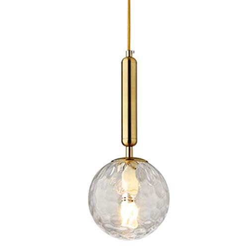 Hobaca E12 Wellenlicht Glas Modern Gold nordisch Pendelleuchten Wohnkultur Glaskugellampe Hängelampe zum Wohnzimmer Esszimmer Küchenbeleuchtung Inselbeleuchtung von Hobaca