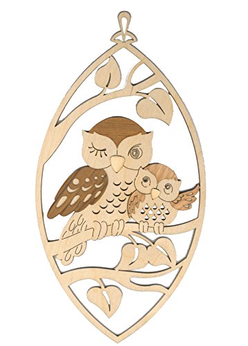 Kuhnert Fensterbilder/Zierschmuck - Holzdekoration mit aufgesetztem Edelholzfurnier - Motiv: Eule im Oval - Maße: 14 x 27 cm - Made in Germany Kuhnert Fensterbilder/Zierschmuck - Holzdekoration mit aufgesetztem Edelholzfurnier - Motiv: Eule im Oval - Maße: 14 x 27 cm - Made in Germany von Hobaku HOLZ - BASTELN - KUHNERT