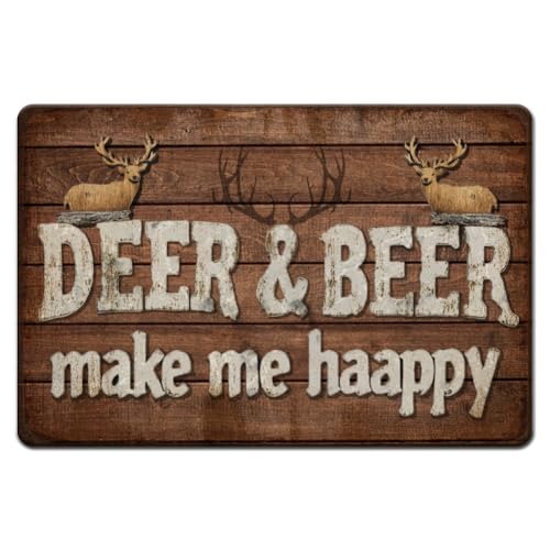Hobbspring 1 Stück Vintage Blechschilder 20x30cm Lustiger Spruch Blechschild Retro Hirsch und Bier machen mich glücklich Schild Für Klassenzimmer Zuhause Büro Café Garten Wanddekoration Hobbspring 1 Stück Vintage Blechschilder 20x30cm Lustiger Spruch Blechschild Retro Hirsch und Bier machen mich glücklich Schild Für Klassenzimmer Zuhause Büro Café Garten Wanddekoration von Hobbspring