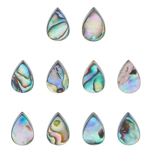 Hobbspring 10 Stück Natürliche Abalone Muschelperlen Bunte Tropfen Muschelperlen Paua Muschelperlen Grüne Abalone Perlen Flache Lose Abstandsperlen Für Die Herstellung von Halsketten Armbändern Hobbspring 10 Stück Natürliche Abalone Muschelperlen Bunte Tropfen Muschelperlen Paua Muschelperlen Grüne Abalone Perlen Flache Lose Abstandsperlen Für Die Herstellung von Halsketten Armbändern von Hobbspring