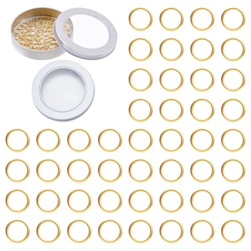 Hobbspring 100 Stück Metall Stitch Marker 18K Goldbeschichtet Runde Strickstichmarkierungen Häkeln Verschlussmarkierungen Messing Strickringe Für DIY Bastelprojekte Stricken Und Häkeln Hobbspring 100 Stück Metall Stitch Marker 18K Goldbeschichtet Runde Strickstichmarkierungen Häkeln Verschlussmarkierungen Messing Strickringe Für DIY Bastelprojekte Stricken Und Häkeln von Hobbspring