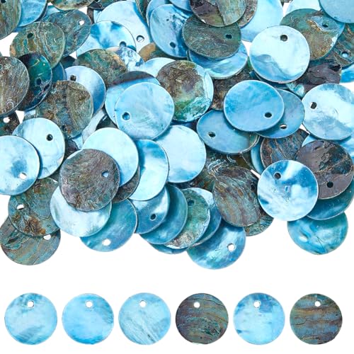 Hobbspring 150 Stück Flache Runde Muschelperlen 15mm Scheiben Münz Muschelanhänger Dodger Blau Natürliche Akoya Muschel Gefärbte Scheibenanhänger Für Ohrringe Armbänder Halsketten Schmuckherstellung Hobbspring 150 Stück Flache Runde Muschelperlen 15mm Scheiben Münz Muschelanhänger Dodger Blau Natürliche Akoya Muschel Gefärbte Scheibenanhänger Für Ohrringe Armbänder Halsketten Schmuckherstellung von Hobbspring