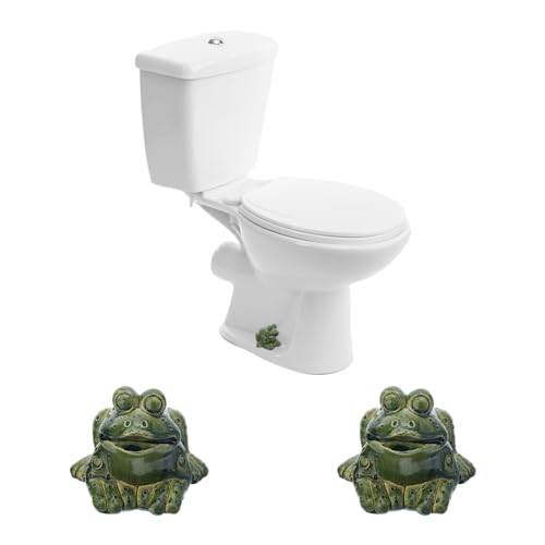Hobbspring 2 Stück Toilettenbolzenabdeckung In Froschform Toilettenbolzenkappe Dekoratives Kunstharz Süße Froschbolzenabdeckung Dunkelolivgrün Badezimmerdekor Für Toilettenersatzteile von Hobbspring