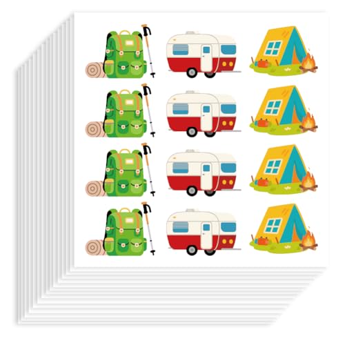 Hobbspring 240 Stück Camping Aufkleber 25mm Selbstklebendes Papier Dekorative Aufkleber Wasserdicht Für Zelt Rucksack Planer Aufklebers Für Party Geschenk Scrapbook Kalender Basteln Dekoration Hobbspring 240 Stück Camping Aufkleber 25mm Selbstklebendes Papier Dekorative Aufkleber Wasserdicht Für Zelt Rucksack Planer Aufklebers Für Party Geschenk Scrapbook Kalender Basteln Dekoration von Hobbspring
