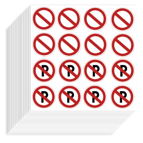 Hobbspring 320 Stück Selbstklebende Dekorative Papieraufkleber 90x90mm Verbotsschilder Aufkleber Verbot Stopp Verkehr Planer Aufkleber Für Scrapbook Kalender Tagebücher Basteln Umschläge Taschendekor von Hobbspring