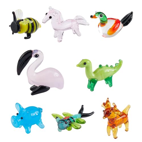 Hobbspring 8 Stile Mundgeblasene Glasfiguren Miniatur Tier Glasdekor Bienen Dinosaurier Hirsch Einhorn Schweinchen Libelle Ente Flamingo Figur Für Sammlerstücke Heimdekoration Hobbspring 8 Stile Mundgeblasene Glasfiguren Miniatur Tier Glasdekor Bienen Dinosaurier Hirsch Einhorn Schweinchen Libelle Ente Flamingo Figur Für Sammlerstücke Heimdekoration von Hobbspring