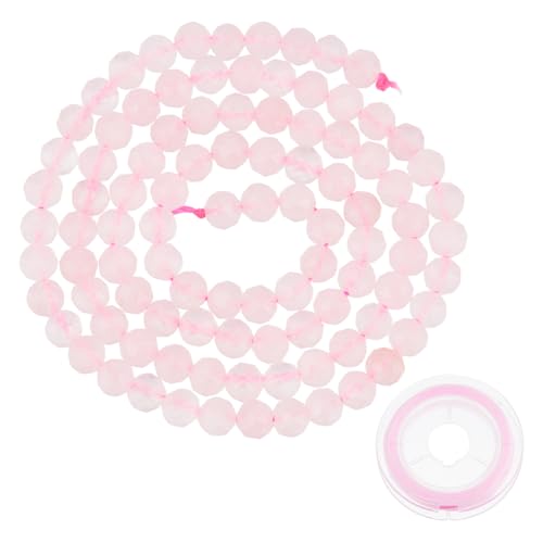 Hobbspring 95 Stück Natürliche Rosenquarz Perlen Facettierte Mini Edelsteinstränge 4mm Rosa Stein Lose Perlen Runde Abstandsperlen Mit Elastischer Kristallschnur Für Die Herstellung Hobbspring 95 Stück Natürliche Rosenquarz Perlen Facettierte Mini Edelsteinstränge 4mm Rosa Stein Lose Perlen Runde Abstandsperlen Mit Elastischer Kristallschnur Für Die Herstellung von Hobbspring