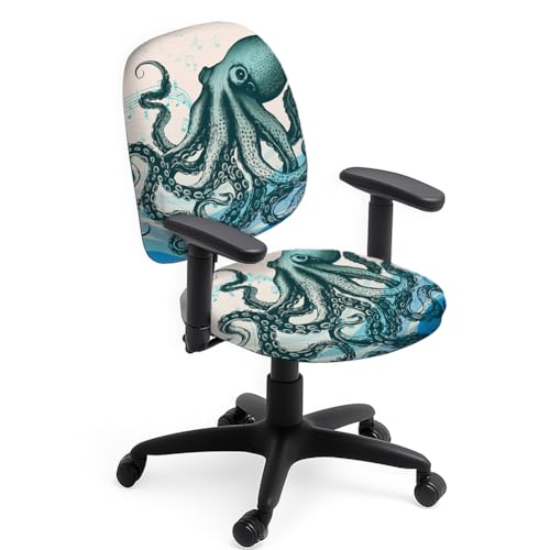 Hobbspring Stuhlhussen Aus Polyester Für Bürostühle 2 Stück Stuhlhussen Mit Oktopus Aufdruck Meerestiere Dehnbare Stuhlhussen Staubdichter Stuhlschutz Schonbezug Für Universellen Schreibtischstuhl Hobbspring Stuhlhussen Aus Polyester Für Bürostühle 2 Stück Stuhlhussen Mit Oktopus Aufdruck Meerestiere Dehnbare Stuhlhussen Staubdichter Stuhlschutz Schonbezug Für Universellen Schreibtischstuhl von Hobbspring