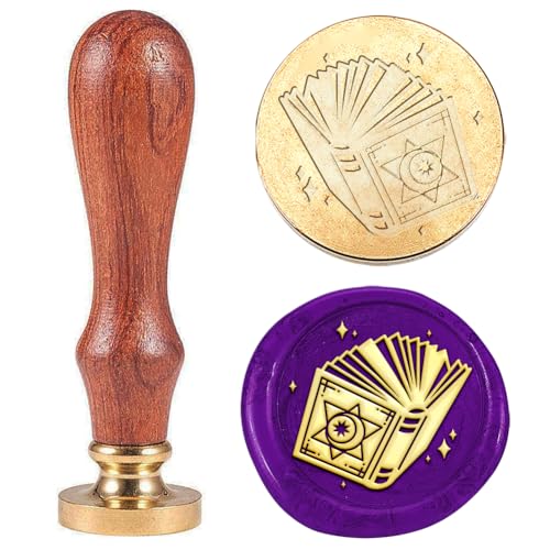 Hobbspring Vintage Siegelwachs Stempel Magisches Buch Siegelwachs Stempel 30mm Abnehmbarer Messing Stempelkopf Mit Holzgriff Für Umschläge Einladungen Hochzeitsverzierungen Dekoration Hobbspring Vintage Siegelwachs Stempel Magisches Buch Siegelwachs Stempel 30mm Abnehmbarer Messing Stempelkopf Mit Holzgriff Für Umschläge Einladungen Hochzeitsverzierungen Dekoration von Hobbspring