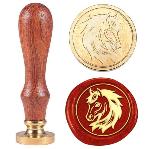 Hobbspring Vintage Wachssiegel Stempel Pferdekopf Siegelwachs Stempel 30mm Abnehmbarer Messingstempelkopf Mit Holzgriff Für Umschläge Einladungen Hochzeitsverzierung Dekoration Hobbspring Vintage Wachssiegel Stempel Pferdekopf Siegelwachs Stempel 30mm Abnehmbarer Messingstempelkopf Mit Holzgriff Für Umschläge Einladungen Hochzeitsverzierung Dekoration von Hobbspring