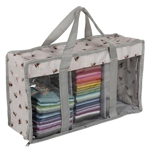 Hobby Gift MR4697 87 Fat Quarter Tasche, Bees, 46 x 15 x 26cm von Hobby Gift