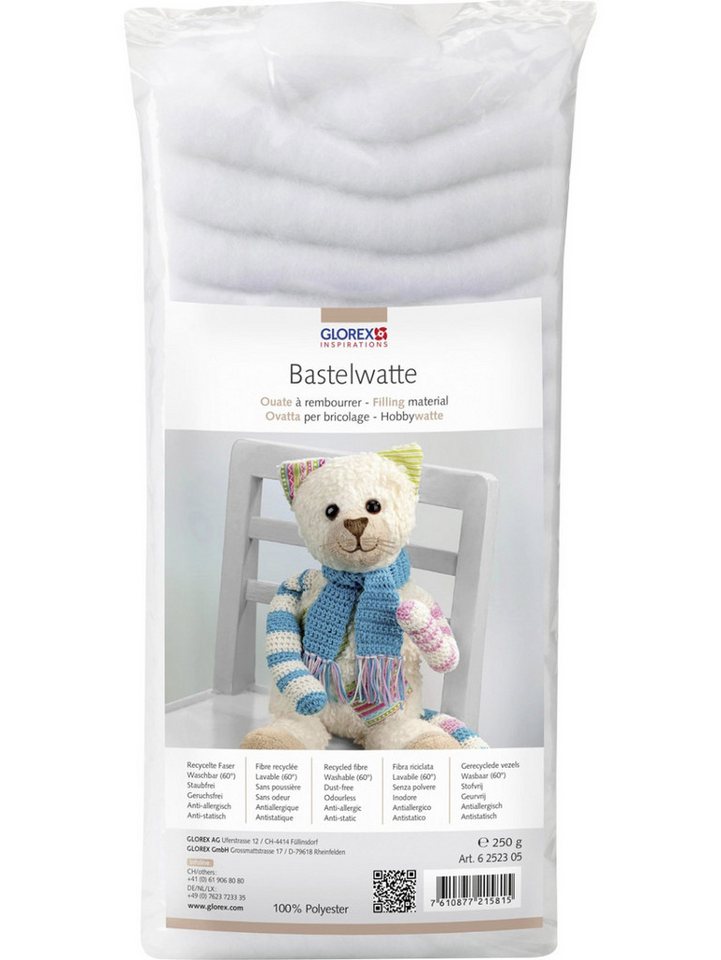 Hobby Time Bastelnaturmaterial Hobby Time Bastelwatte weiß 250 g von Hobby Time